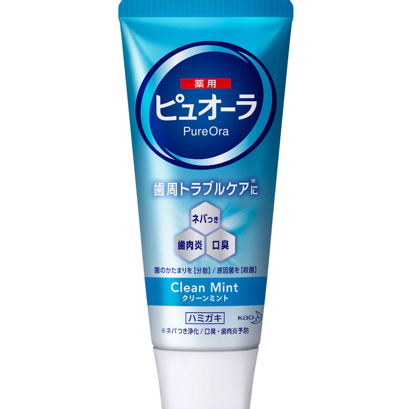 [6-PACK] KAO Japan Medicinal Pyuora Toothpaste Clean Mint 115g