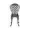 Remy Aluminium Chair Armless Modern Rust Resistant Indoor Outdoor Black