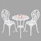 2 Seater Dominique Cast Aluminium Bistro Set