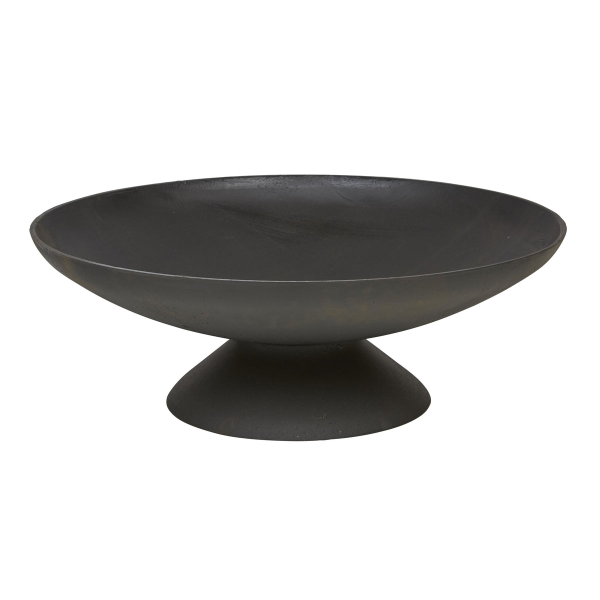 Lassen Black Cast Iron Fire Pit, 78cm Outdoor Firepit Bowl for Patios & Decks