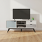 Fabian TV Unit Sleek Modern Curved Edge Entertainment Cabinet Storage Unit