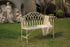 White Lavinia Iron Outdoor Bench