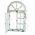 Rustic White Scarlett Window Mirror