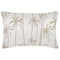 Tall Palms Beige Cushion Cover with Piping, 35cm x 50cm, Indoor/Outdoor
