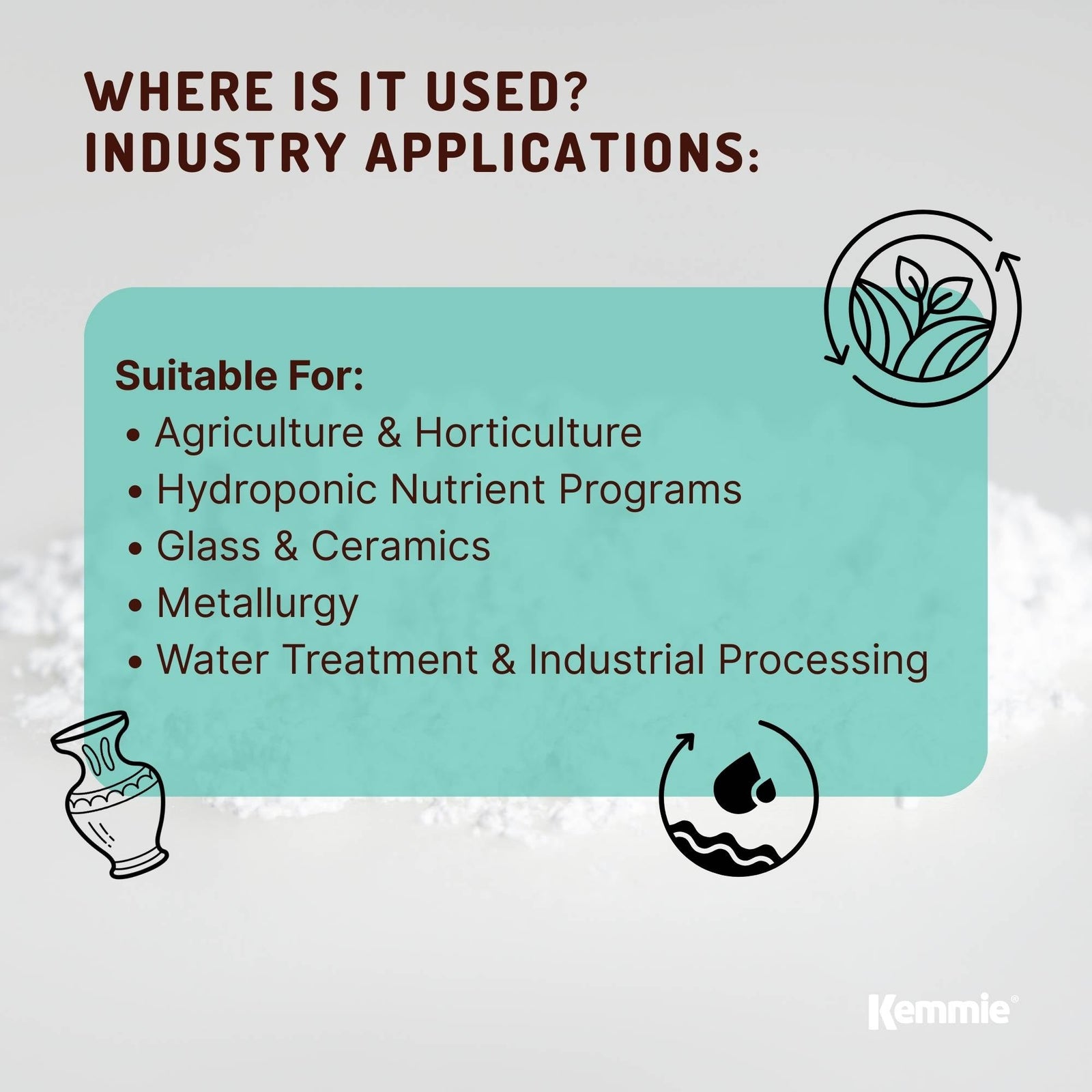 100g Boric Acid Powder 99.9% Pure - Soluble Orthoboric Acid H3BO3