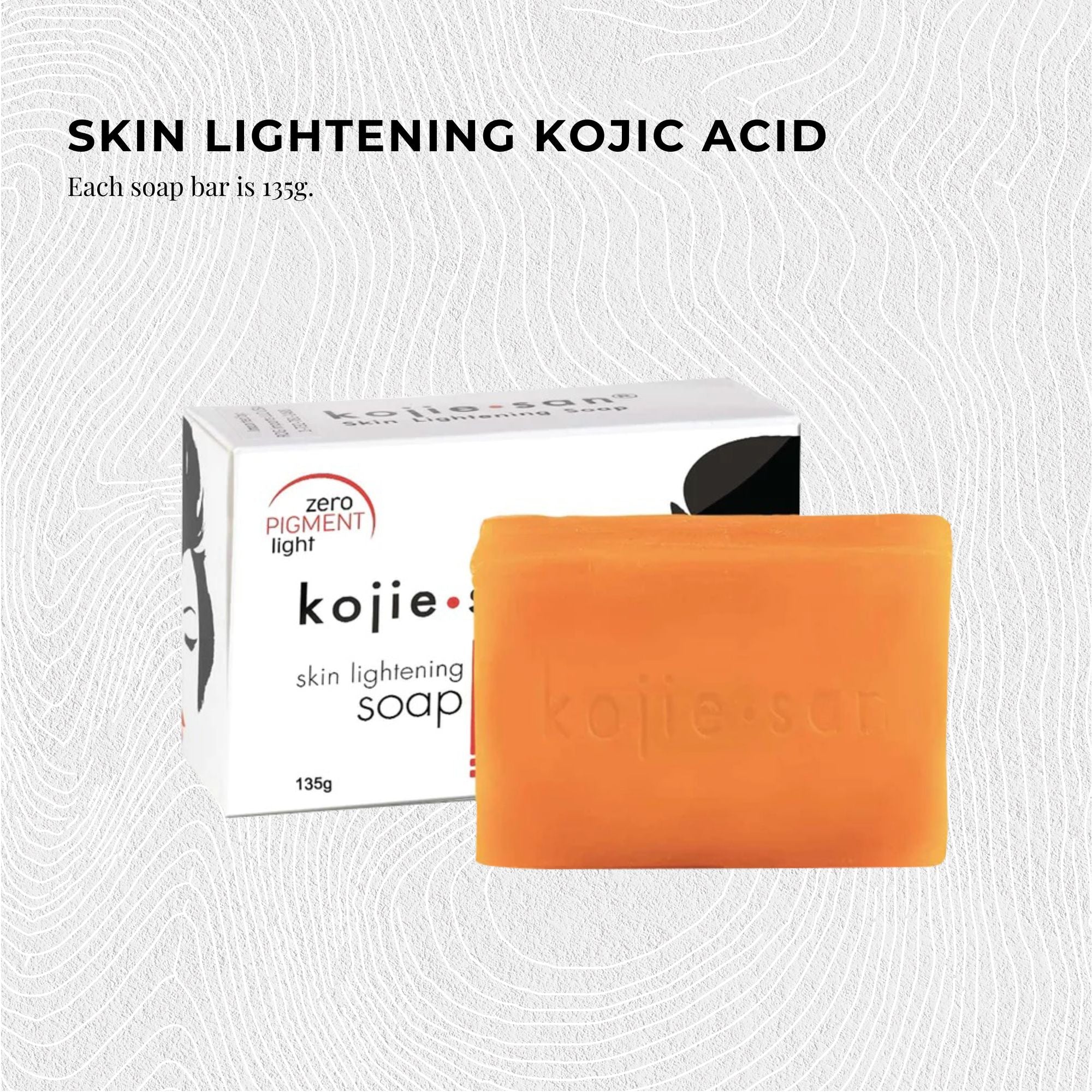1x  Soap Bar - 135g Skin Lightening Kojic Acid Natural Original Bars