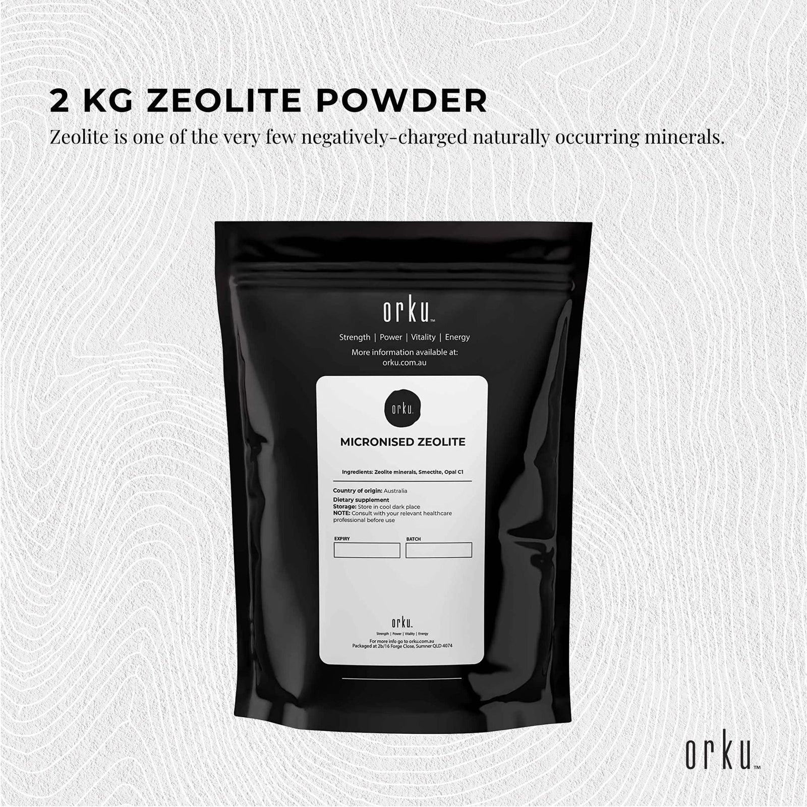 2Kg Pure Micronised Zeolite Powder Mineral - Micronized Volcamin Clinoptilolite