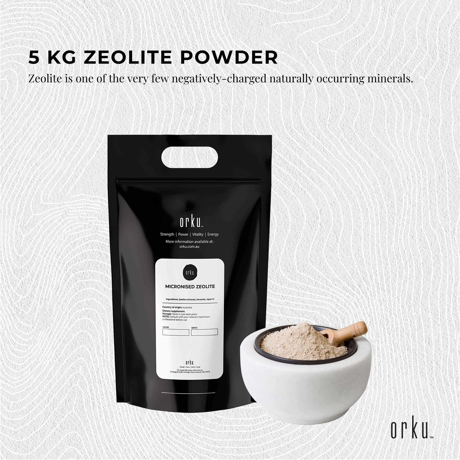 10Kg Pure Micronised Zeolite Powder Mineral - Micronized Volcamin