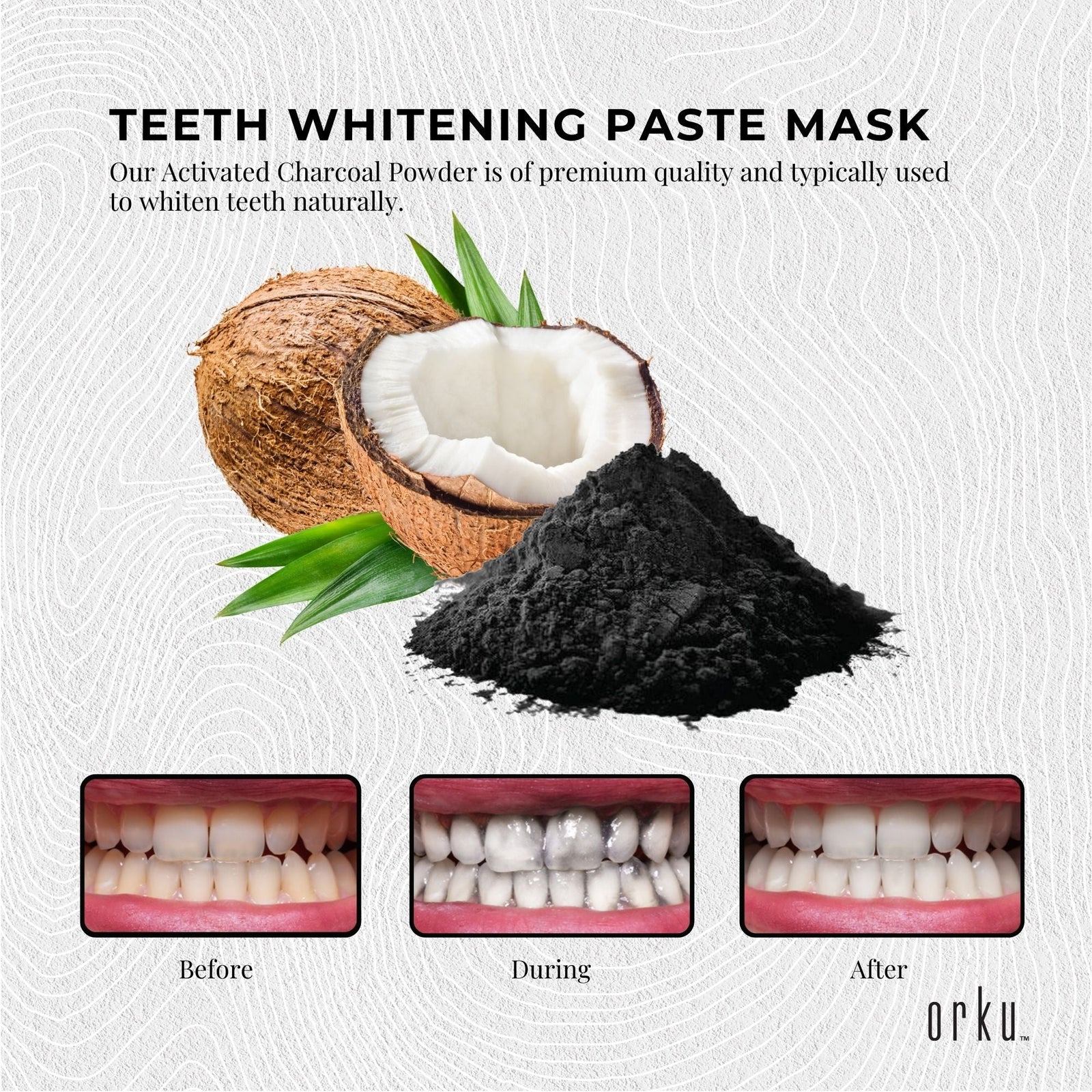 400g Activated Carbon Powder Coconut Charcoal - Teeth Whitening + Skin