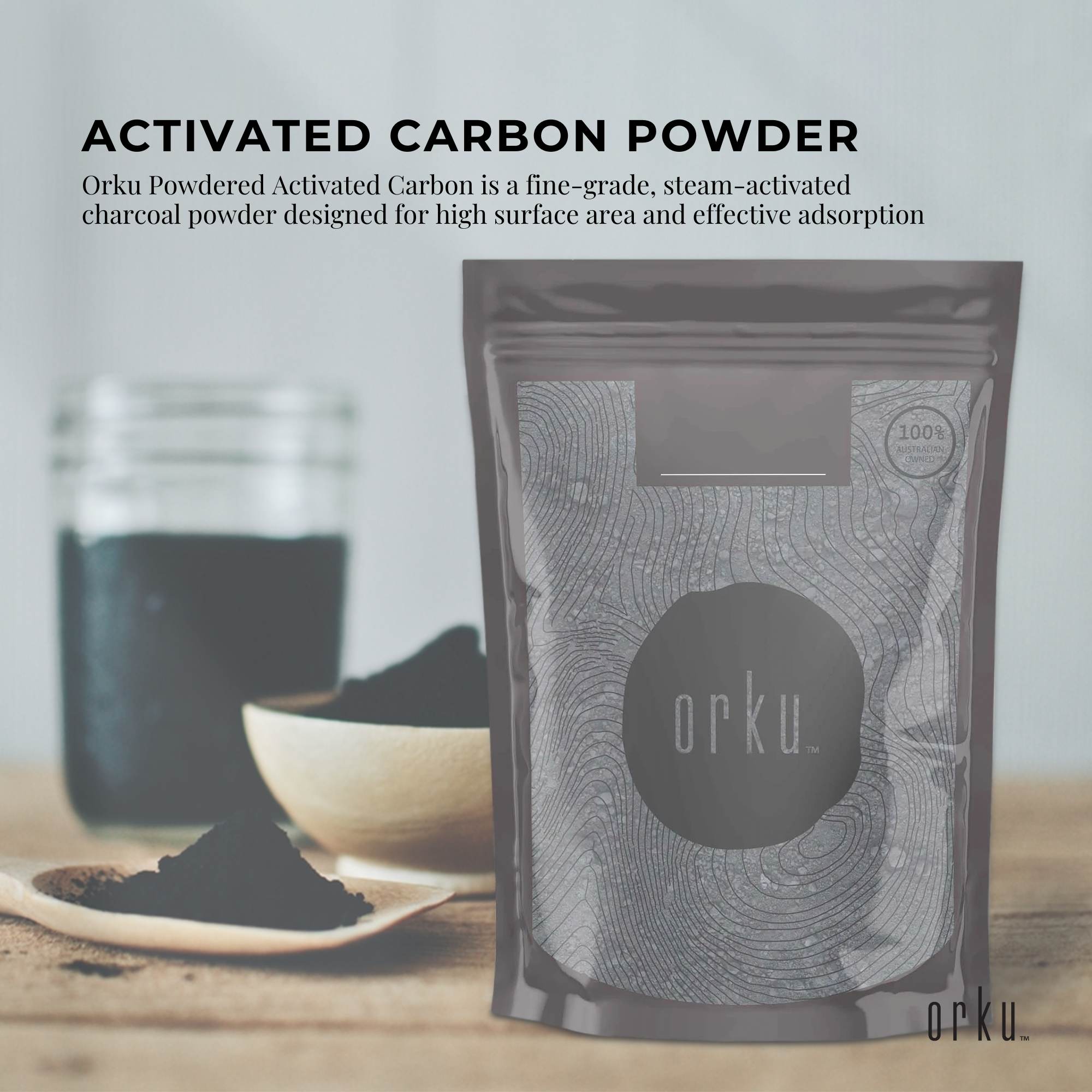 1Kg Activated Carbon Powder Coconut Charcoal - Water Filtration