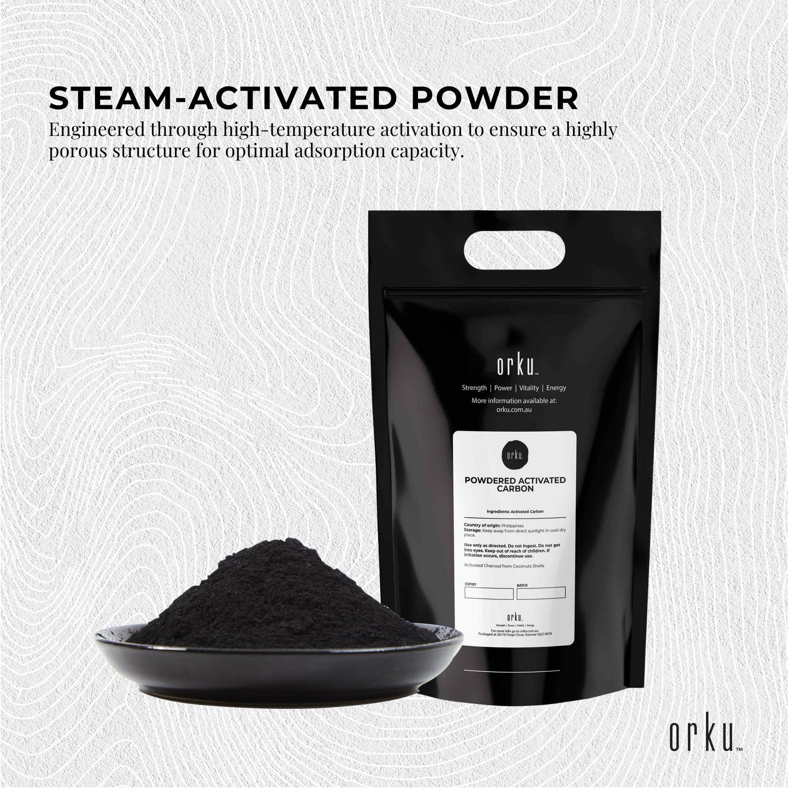 10Kg Activated Carbon Powder Coconut Charcoal - Water Filtration