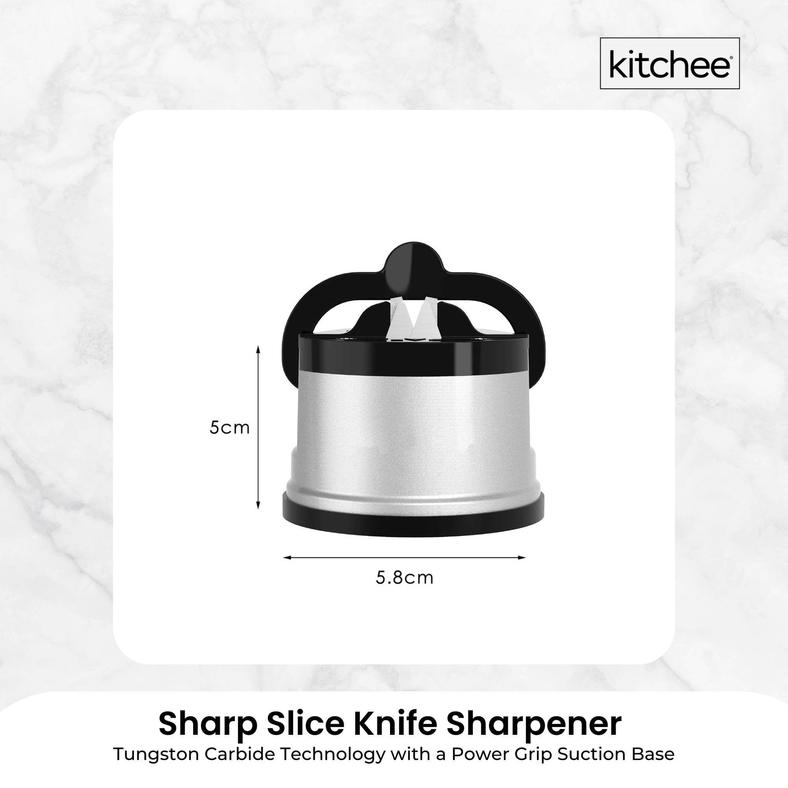 Kitchen Knife Sharpener Suction Grip for Knives Blades Scissors - Sharpening Tools