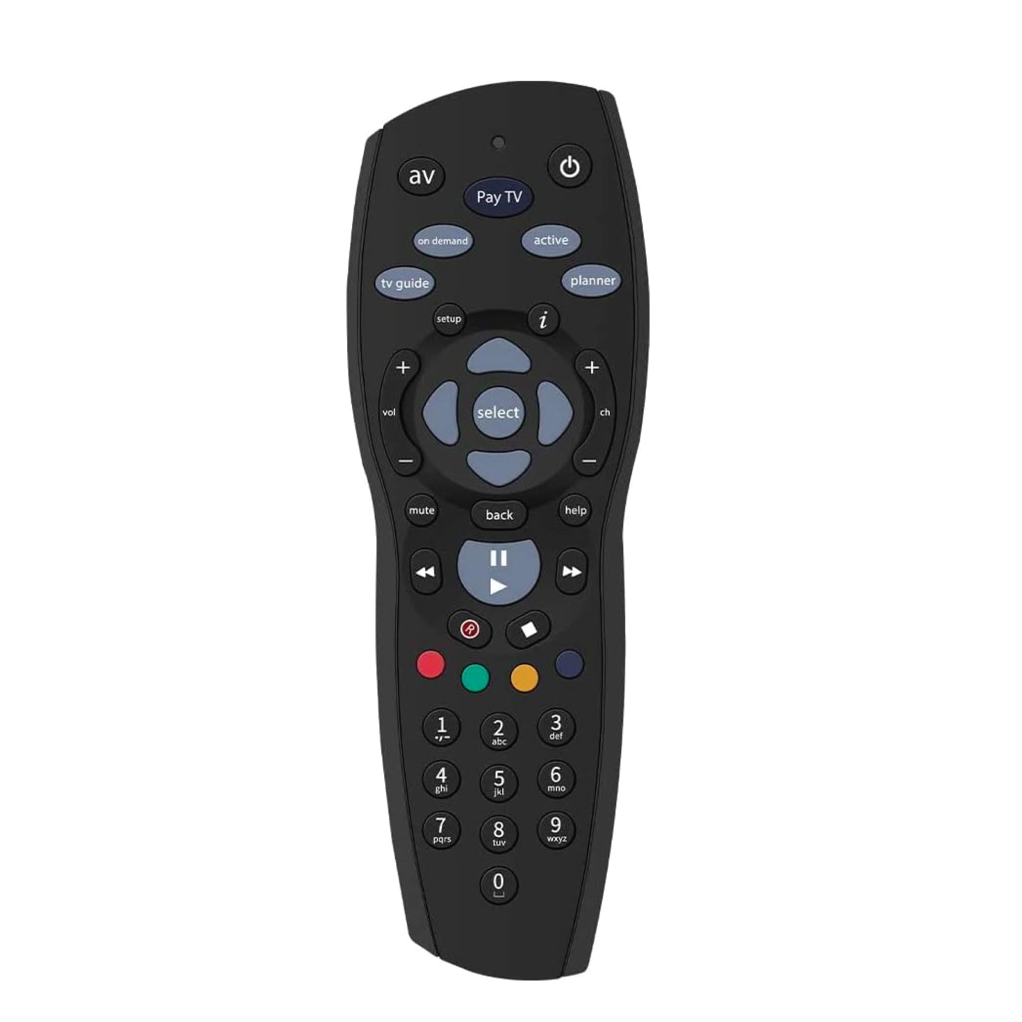 PAYTV Foxtel Remote Control Compatible Replacement Standard IQ IQ2 IQ3 IQ4 HD - Black