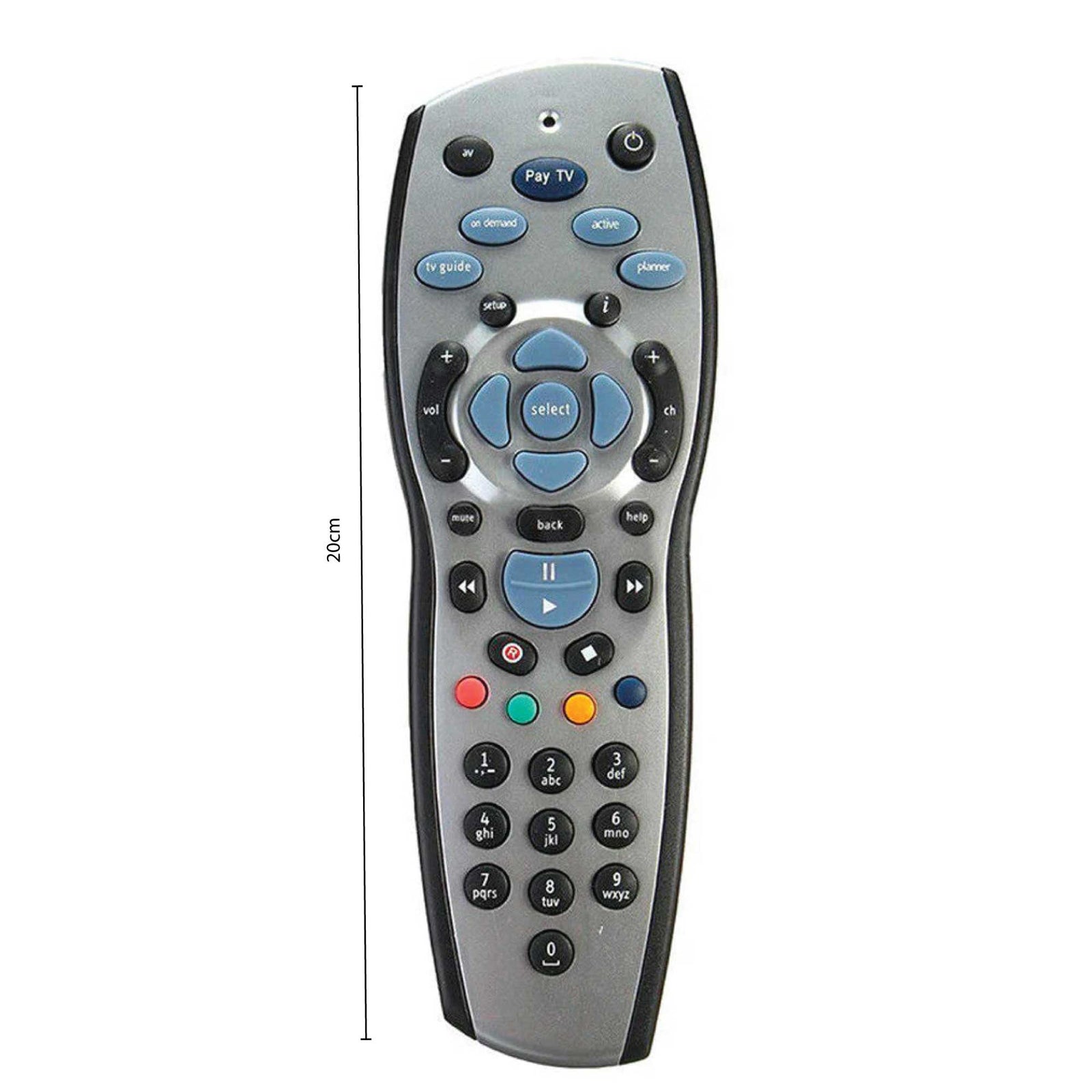 2x  PayTV Remote Control Compatible with Foxtel MYSTAR SKY NZ  -  Silver