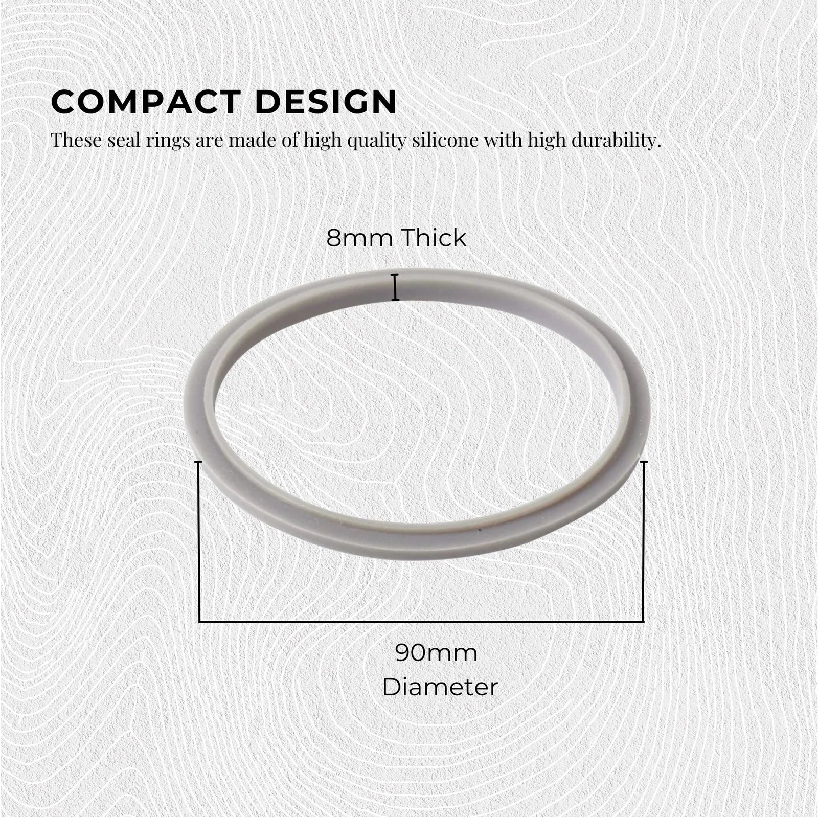 3x For Nutribullet Gasket Seals Grey Ring For 900W - Most 600W 1200W Blade