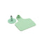 100x Cattle Ear Tags 6x7cm Set - Medium Green Blank Cow Sheep Livestock Label