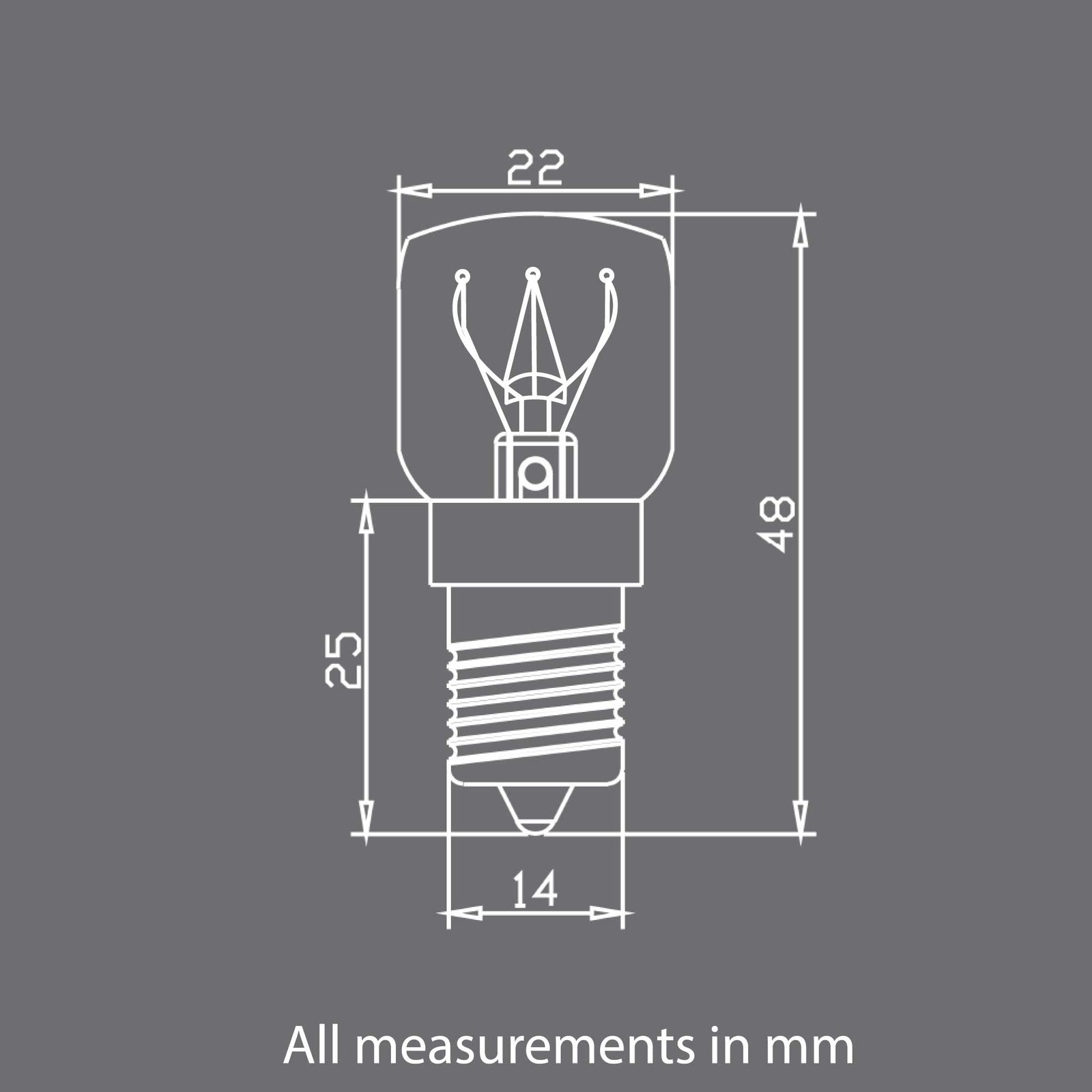 Bulk 10x E14 15W 240V Light Bulbs - Clear Globe For Himalayan Salt Lamp