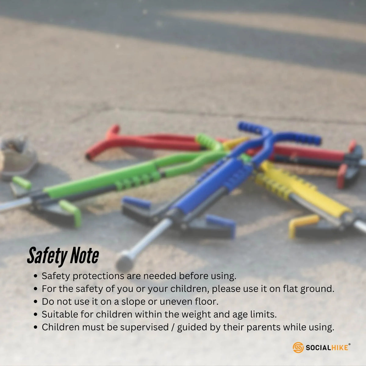 Yellow Pogo Stick - Kids Jumping Jackhammer Exercise Hopper Toy