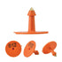 1-100 Cattle Number Ear Tag Set - Round Orange Pig Sheep Goat Livestock Label