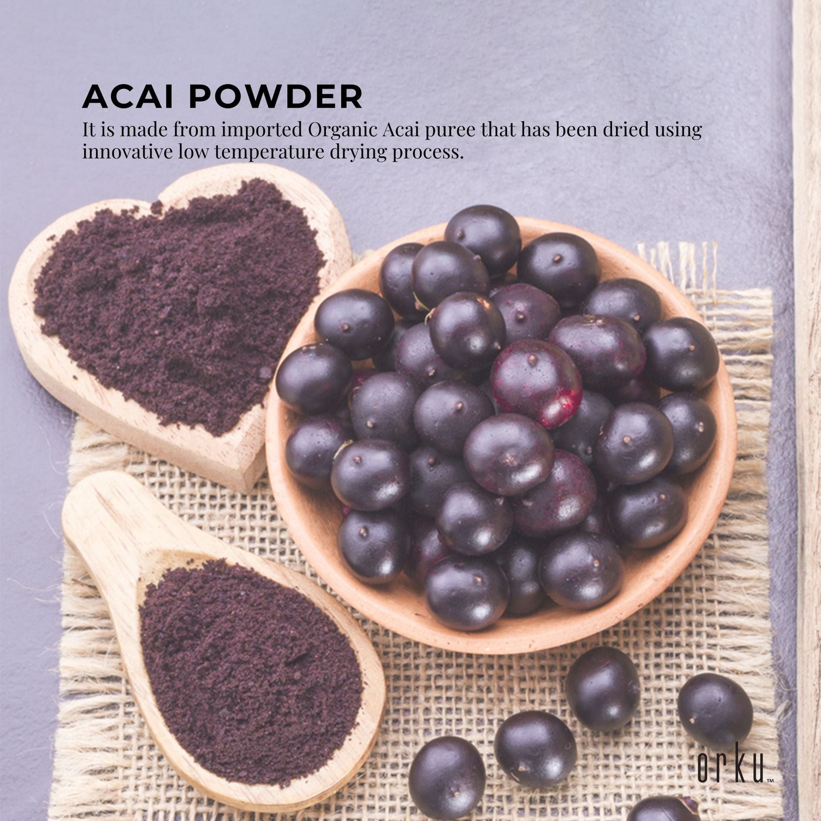 2Kg Acai Powder 100% Organic - Pure Superfood Amazon Berries