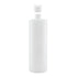 1x 250ml Clear HDPE Round Bottle + 28/410 Caps - Empty Plastic Food Storage