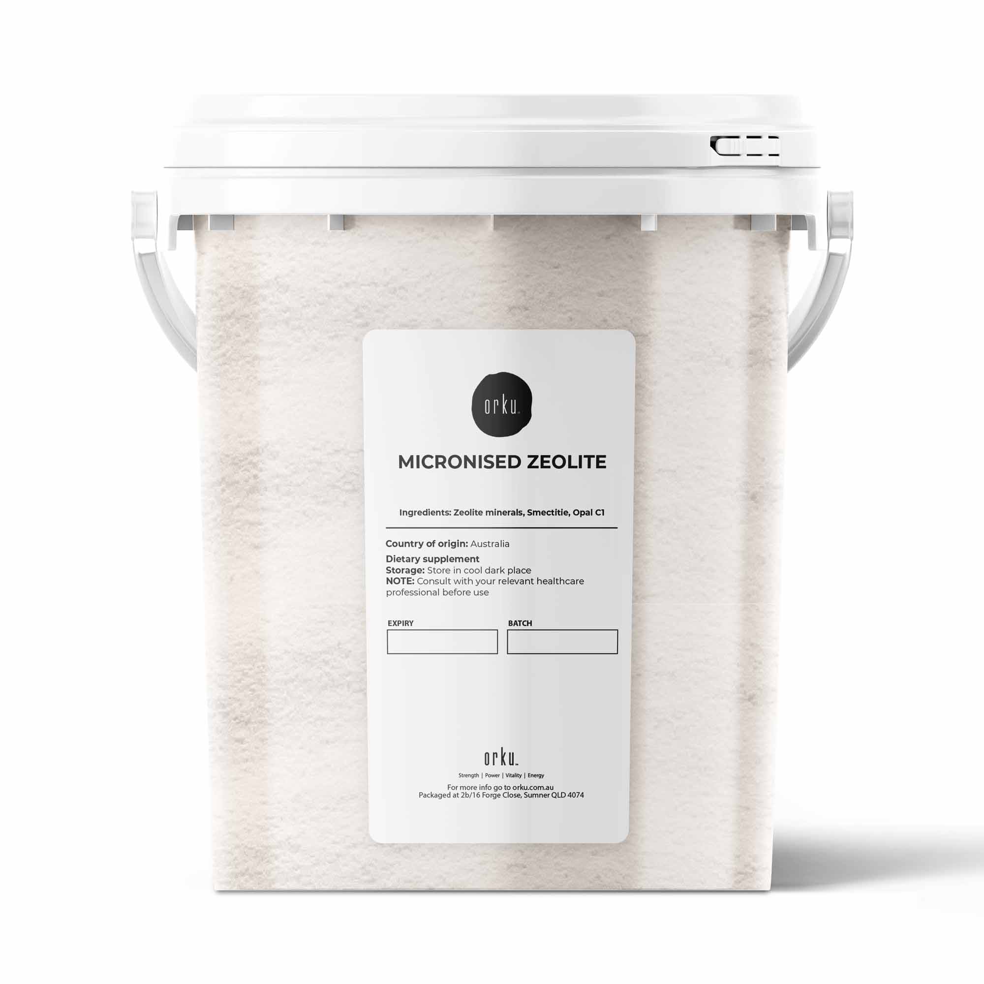 800g Pure Micronised Zeolite Powder Mineral Tub - Micronized Volcamin