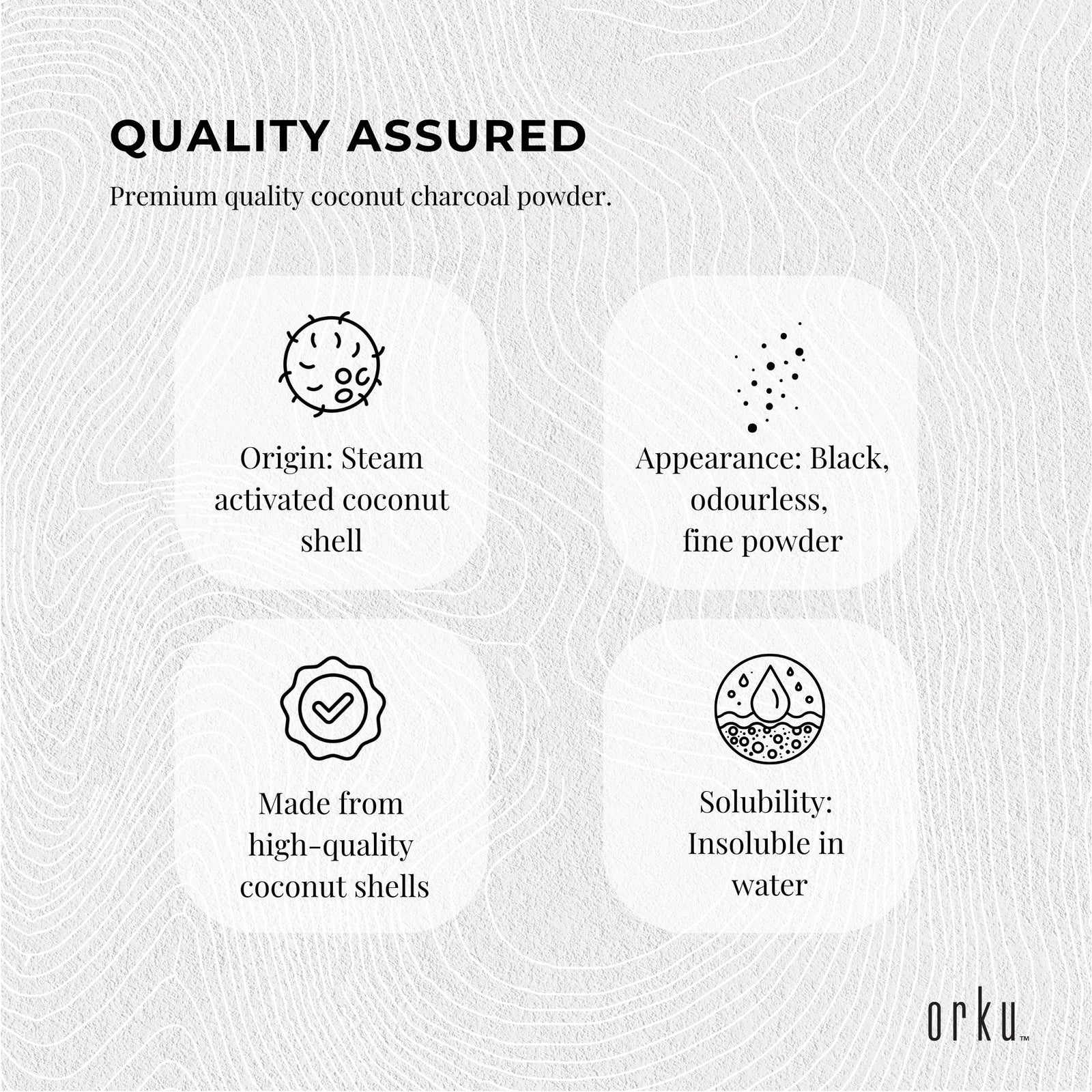 400g Activated Carbon Powder Coconut Charcoal Bucket