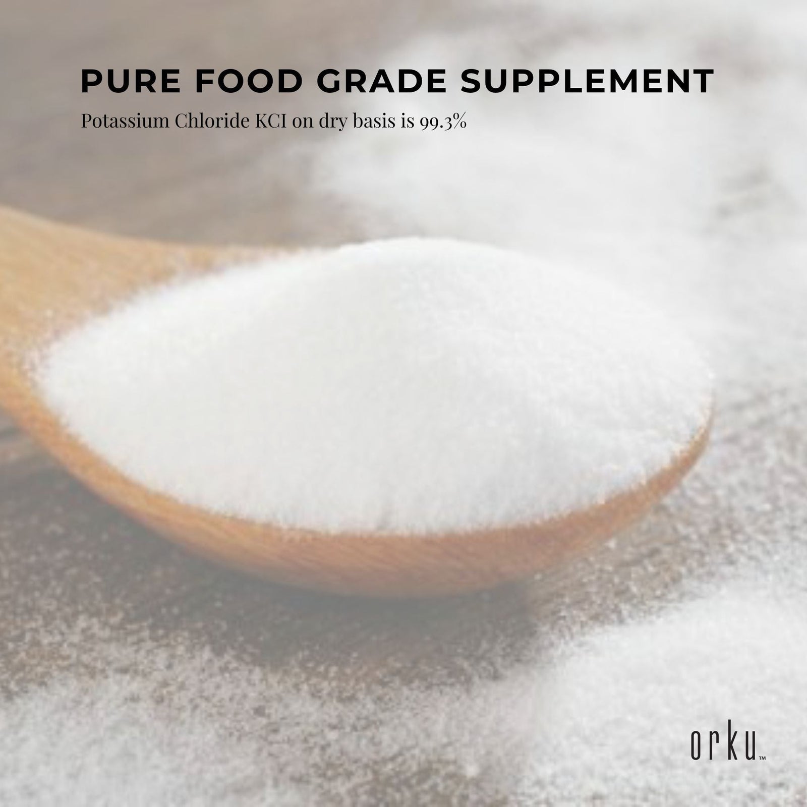 Bulk 10Kg Potassium Chloride Powder - Pure E508 Food Grade Salt Supplement