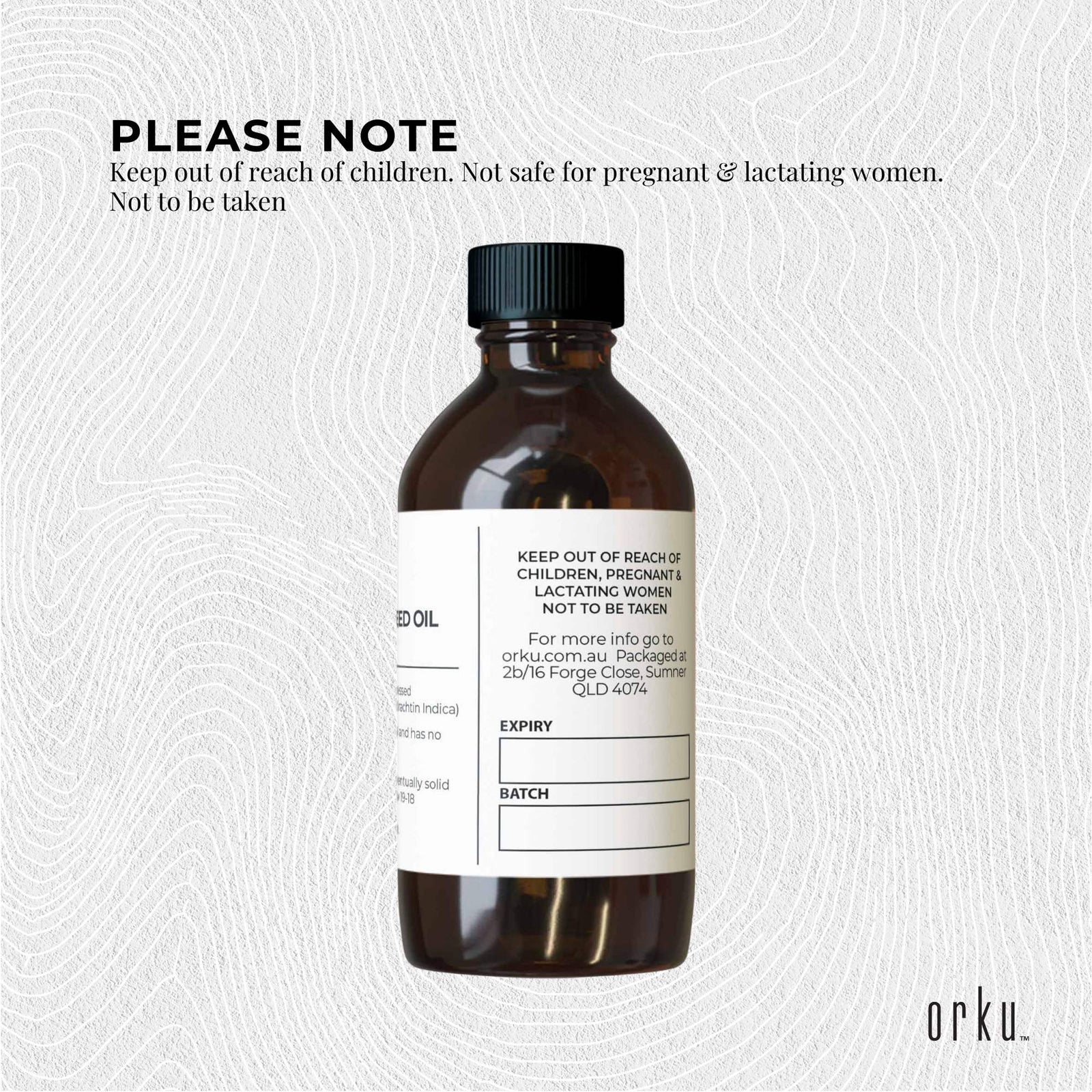 100ml Organic Neem Seed Oil  Debitterised Cold Pressed Azadirachtin Indica