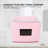 Orku 8L Electric Towel Warmer UV Steriliser Cabinet for Salon, Spa & Home, Pink