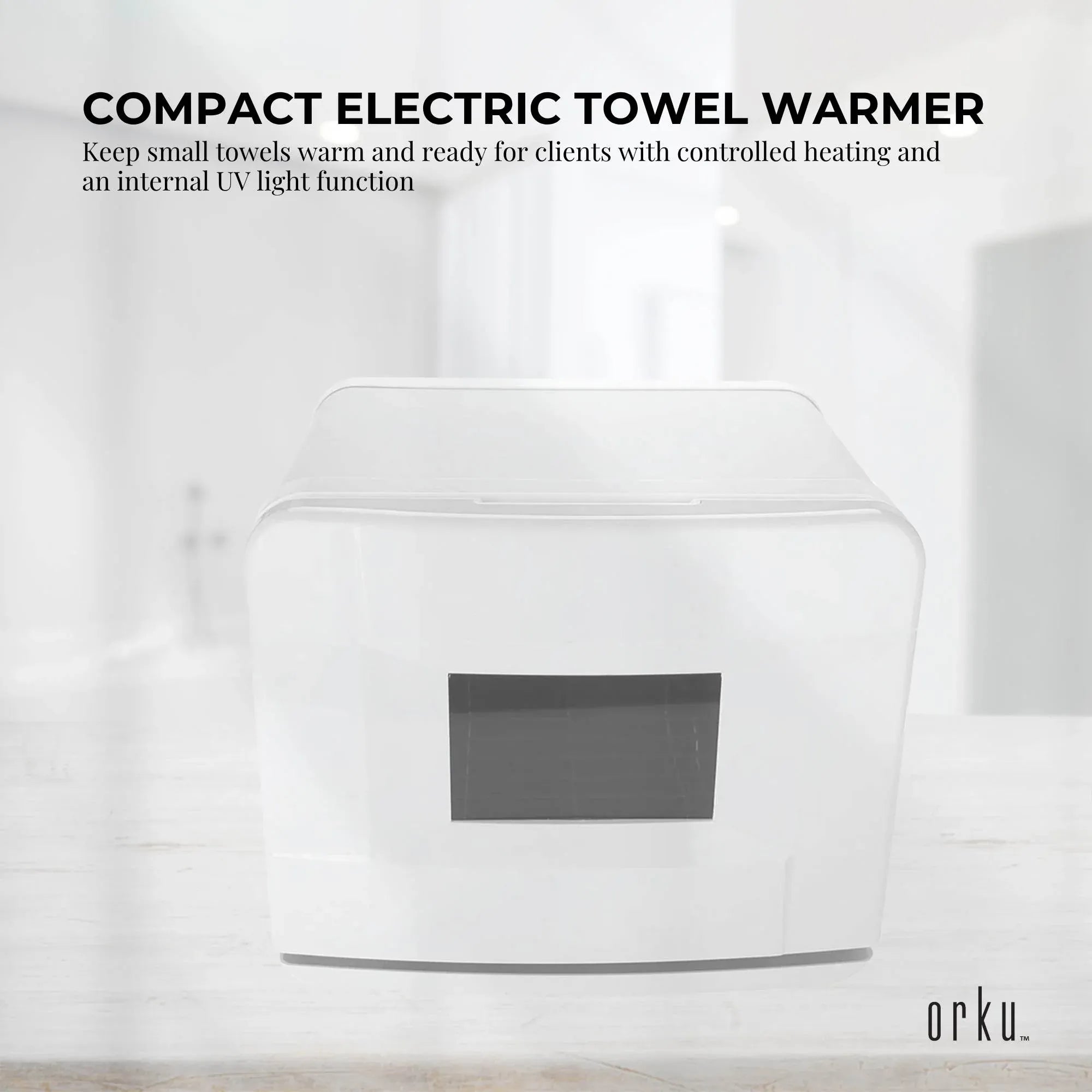 Orku 8L Electric Towel Warmer UV Cabinet Salon Spa White