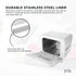 8L Electric Towel Warmer with UV Sterilising Cabinet, White, 130W