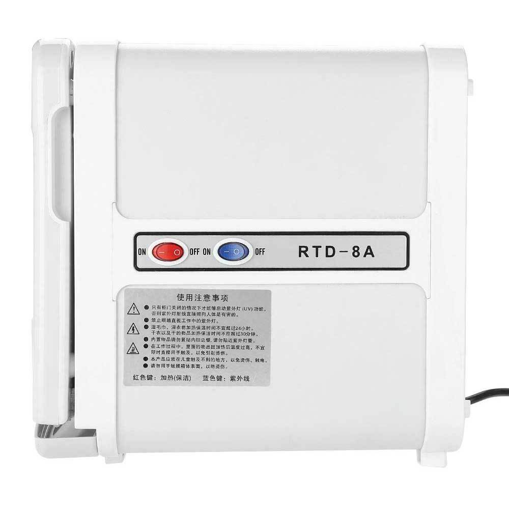 8L White Electric Towel Warmer UV Steriliser Cabinet Salon Heat Sanitiser