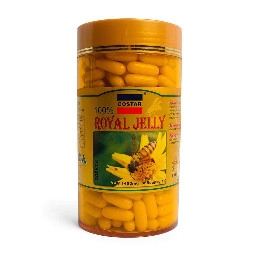 365x 1450mg Royal Bee Jelly Capsules  100% Pure Skin Supplement