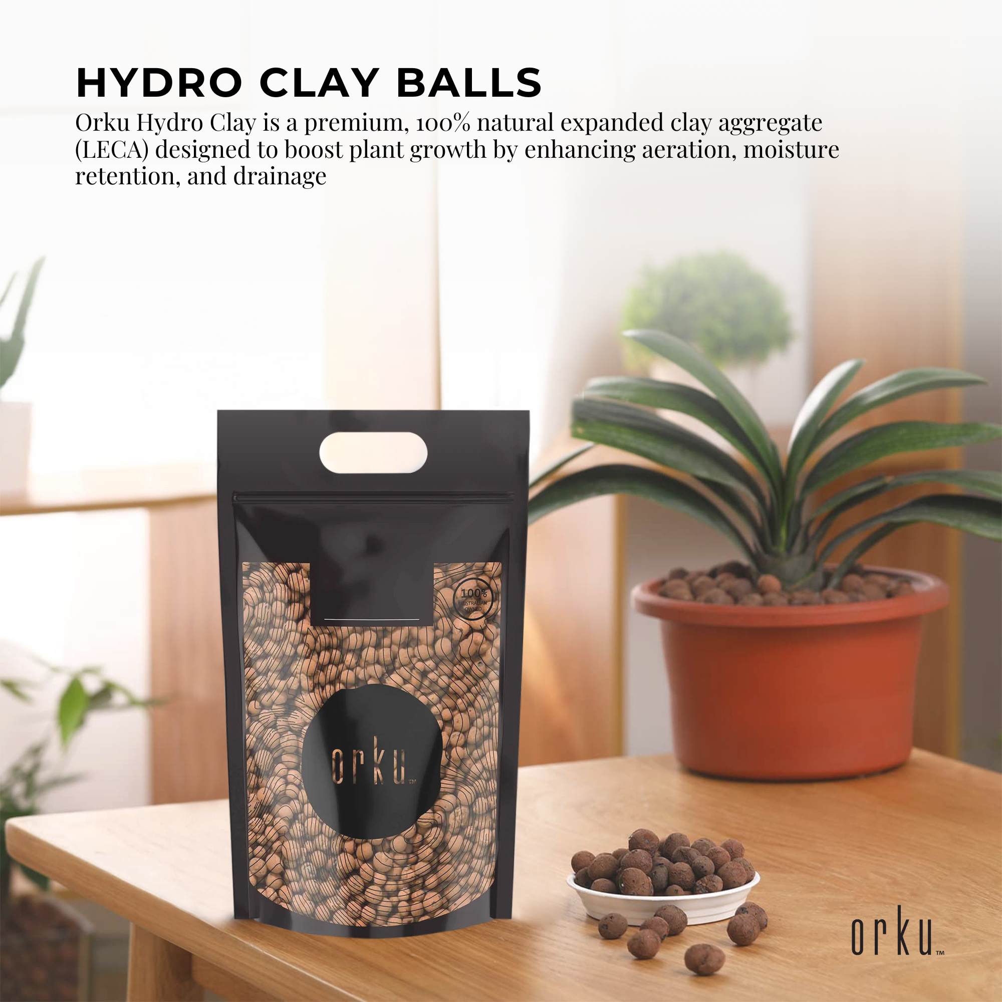 10L Hydro Clay Balls - Natural Premium Hydroponic Expanded Plant Growing Medium