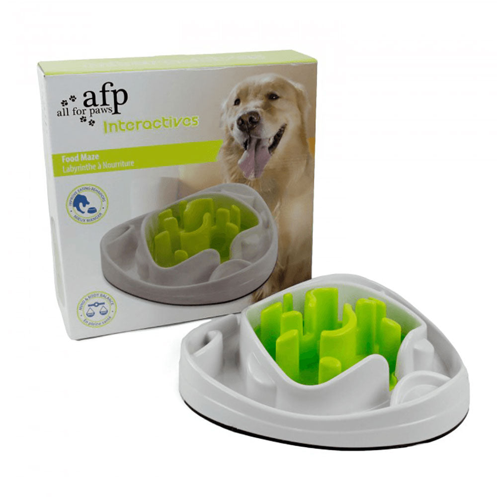 Dog Bowl Food Maze - Interactive Treat Feeder + Water Dish  Pet
