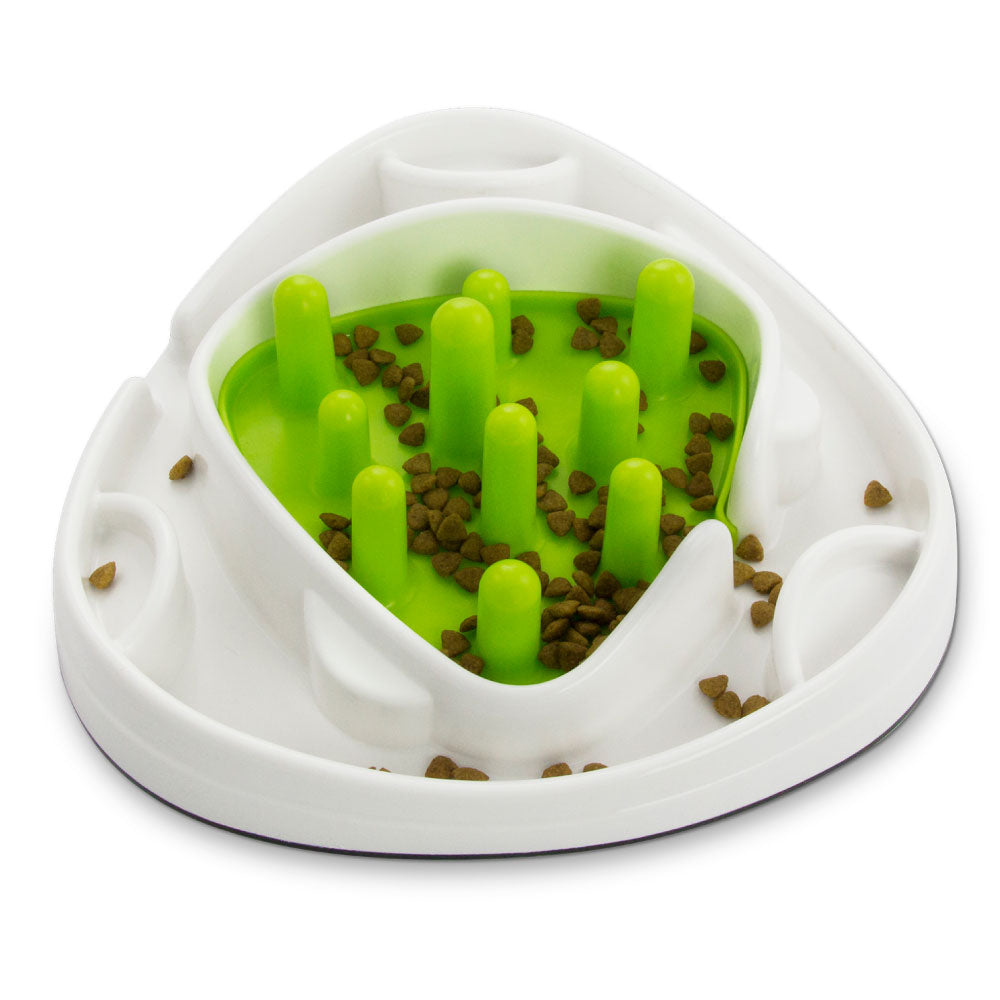 Dog Bowl Food Maze - Interactive Treat Feeder + Water Dish  Pet