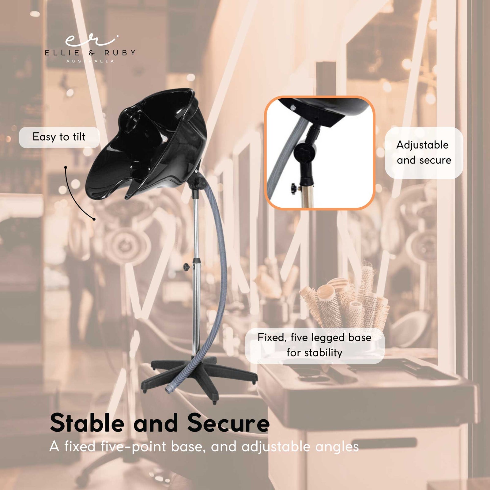 Large Portable Hairdressing Salon Basin Hair Washing Deep Sink Bowl