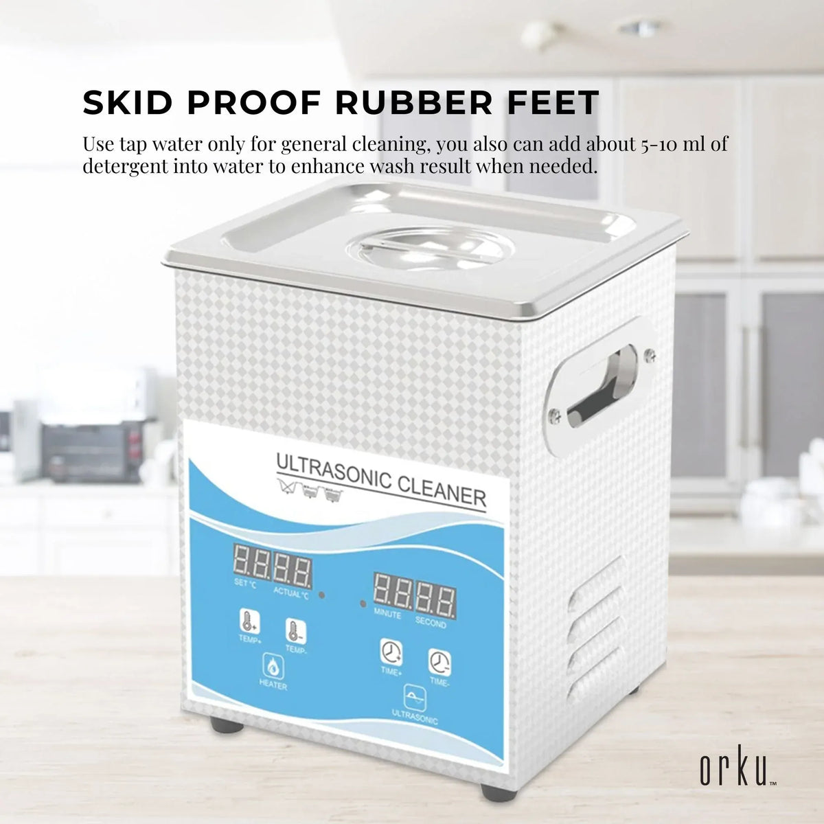 2L Digital Ultrasonic Jewellery Cleaner for Watches and Parts