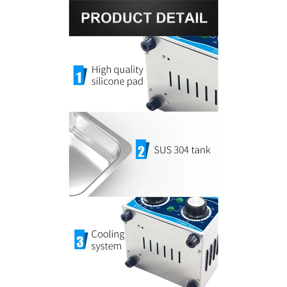 Orku 15L Digital Ultrasonic Jewellery Cleaner for Watches and Parts