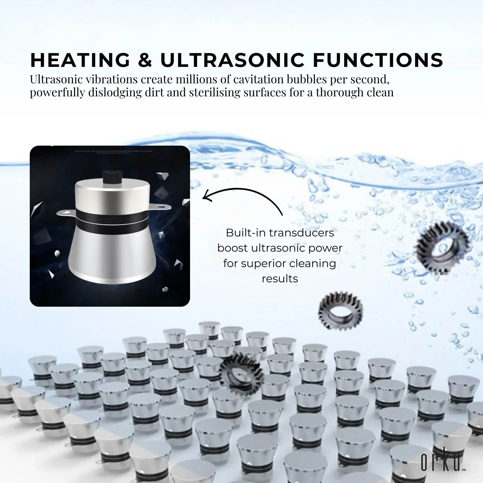 30L Digital Ultrasonic Cleaner Jewelry Ultra Sonic Bath Degas Parts Cleaning