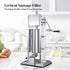 Kitchee 3L Manual Vertical Sausage Filler - Stainless Stuffer Meat Press Machine