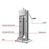 7L Manual Vertical Sausage Filler - Stainless Stuffer Meat Press Machine