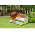 8L Automatic Chook Chicken Feeder Poultry Auto Treadle Aluminium Metal Coop