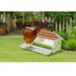 11L Automatic Chook Chicken Feeder Poultry Auto Treadle Aluminium Metal Feeders