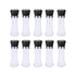 10x 180ml Glass Salt or Pepper Grinder 18cm - Adjustable Ceramic Core Tall Mill