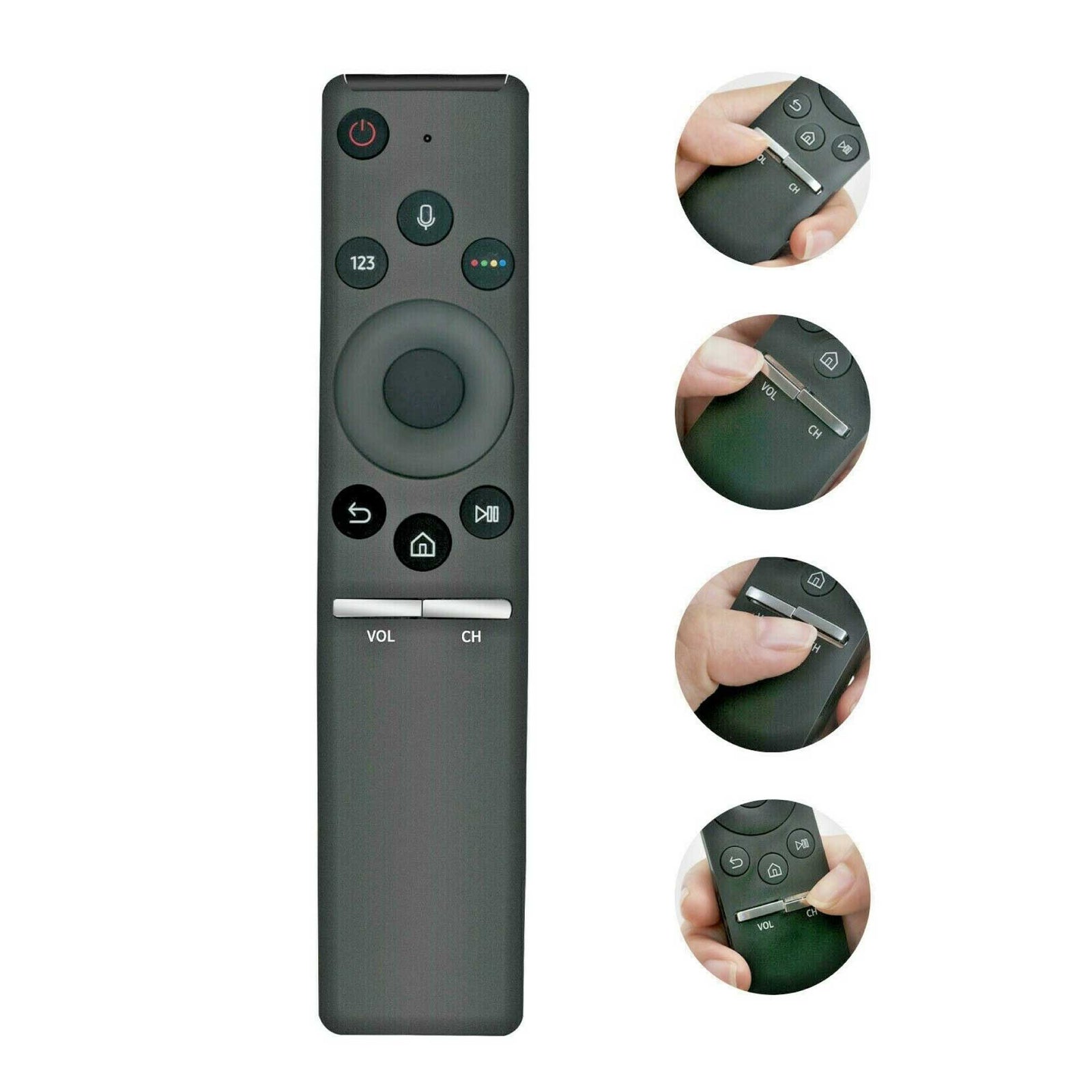 4K UHD Bluetooth Voice Remote Replacement for Samsung  BN59-01259B