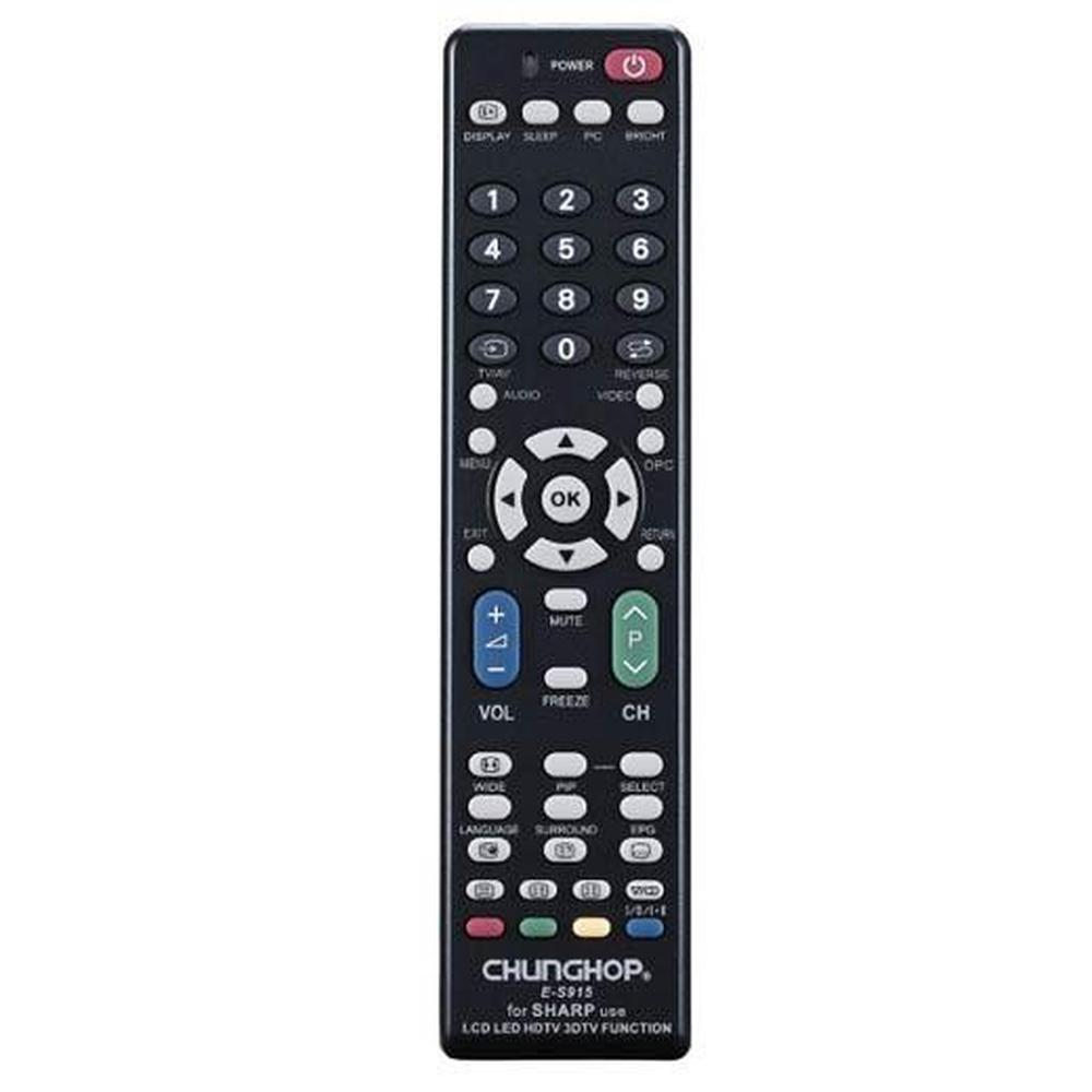 Universal TV Remote Control Compatible with Sharp LCD Smart HD Plasma