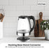 Kitchee 1.7L Glass Electric Kettle LED Light Cordless 360 Water Boiling Jug