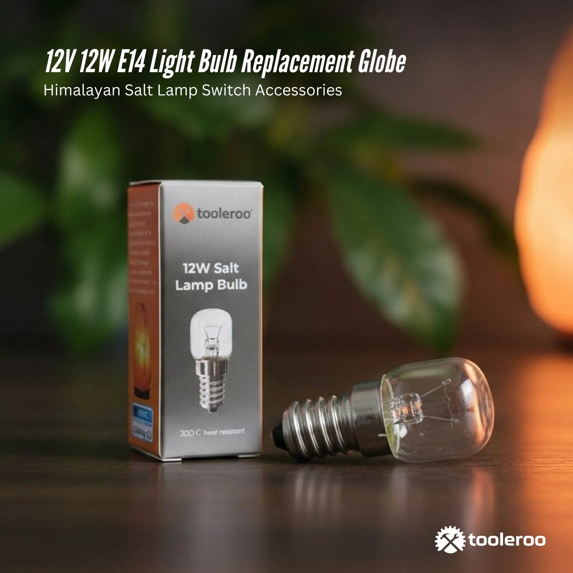 12V 12W E14 Light Bulb – Clear Replacement for Himalayan Salt Lamps